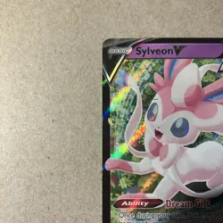 Sylveon V SWSH202 Black Star Promo Full Art Pokemon TCG Card Moderately Played - Image 5