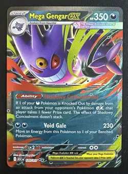 Mega Gengar Ex 125/217 Double Rare Ascended Heroes NM Pokemon TCG - Image 1
