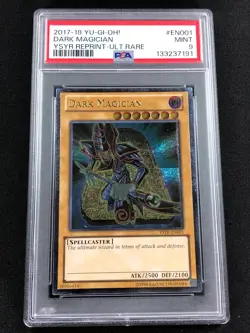 Yugioh 2017 Dark Magician YSYR-EN001 PSA 9 Ultimate Rare - Image 1