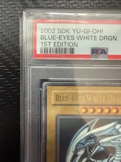 2002 SDK YU-GI-OH! #001 BLUE-EYES WHITE DRGN. VG 1ST EDITION 3 - Image 4