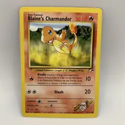 Pokemon TCG - Blaine's Charmander 61/132 Common - Gym Heroes Unlimited - NM/LP+ - Image 1