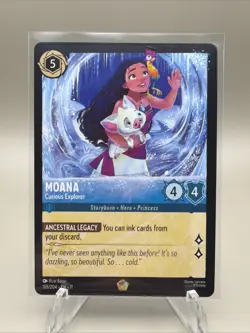 Disney Lorcana Moana Curious Explorer Winterspell EN 11 155/204 Legendary - Image 1