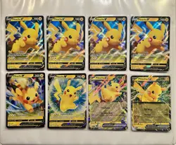 Pokemon TCG Pikachu 8 Card Lot – Sword & Shield Promos & Ex – NM - Image 1