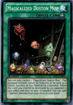 Magicalized Duston Mop SHSP-EN069 Yu-Gi-Oh! Card Light Play 1st Edition - Image 1