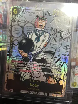 One Piece Koby EB04-044 Super Rare Manga Card Adventure On Kamis Island - Image 1