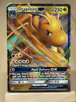 Dragonite GX 152/236 Ultra Rare Unified Minds NM Pokemon Card - Image 1