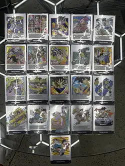 DRAGONBALL SB02 Manga COMPLETE Silver Energy Marker 21 Card Set E-70 To E-90 NM - Image 1