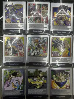 DRAGONBALL SB02 Manga COMPLETE Silver Energy Marker 21 Card Set E-70 To E-90 NM - Image 2