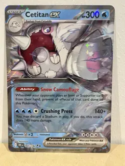 Pokemon TCG Cetitan EX Double Rare Holo Card 65/182 Destined Rivals - Image 1