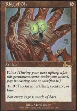 4x MTG Ring of Gix, Moderate Play, English Urza's Legacy - Image 1