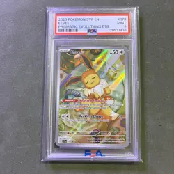 2025 POKEMON SVP PRISMATIC EVOLUTIONS ETB BLACK STAR PROMO #173 EEVEE PSA 9 - Image 1
