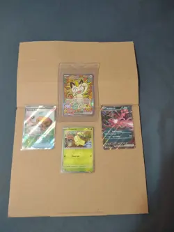 Lot4-Perfect Order Meowth ex 121/088 Holo Special Illustration Rare Pokemon NM/M - Image 1