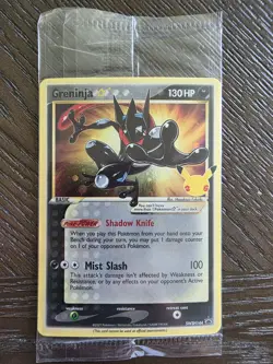 2021 Pokemon, Sword & Shield Promos, #SWSH144 Greninja Gold Star, Sealed Promo - Image 1