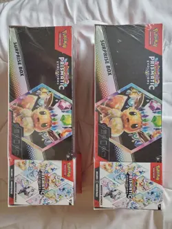 Pokemon Prismatic Evolutions Surprise Box + Booster Bundle Sams Club Sealed (2) - Image 1
