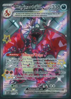 Shiny Charizard EX Promo SVP 074 Pokemon SV Paldean Fates Near Mint - Image 1