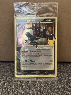 SEALED Pokemon Greninja Gold Star Holo Promo Black Star SWSH144 Celebrations - Image 1