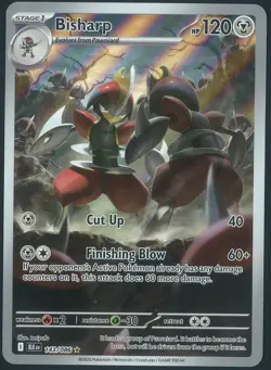 Bisharp 143/086 Illustration Rare Pokemon Scarlet & Violet Black Bolt Near Mint - Image 1