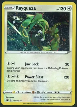 Rayquaza SWSH029 Cosmos Holo Promo Pokemon Sword & Shield Near Mint - Image 1