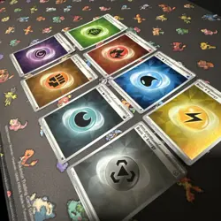 Pokemon Prismatic Evolutions Cracked Ice Holo Basic Energy Complete Set of 8 - Image 2