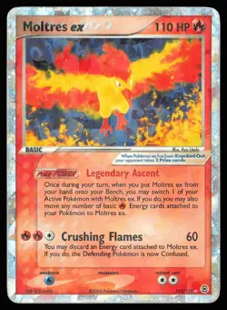 Moltres ex 115/112 Cracked Ice Holo | PL | FireRed & LeafGreen | Pokemon TCG - Image 1