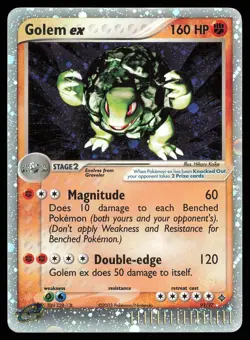 Golem ex 91/97 Holo | CREASE - HP | Dragon | Pokemon TCG - 2003 - Image 1