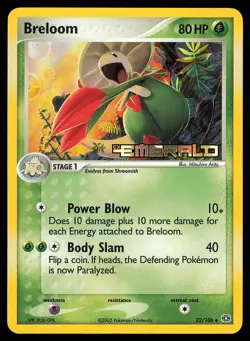 Breloom 22/106 Stamped Holo | LP | Emerald | Pokemon TCG - 2005 - Image 1