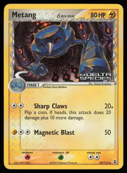 Metang 49/113 Stamped Holo | MP | Delta Species | Pokemon TCG - 2005 - Image 1