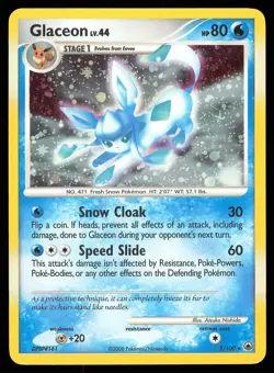 Glaceon 5/100 Holo | MULTIPLE DENTS - HP | Majestic Dawn | Pokemon TCG - 2008 - Image 1