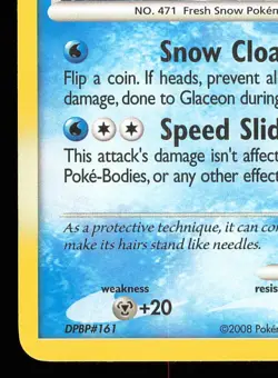 Glaceon 5/100 Holo | MULTIPLE DENTS - HP | Majestic Dawn | Pokemon TCG - 2008 - Image 5