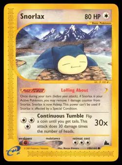 Snorlax 100/144 | PL | Skyridge | Pokemon TCG - 2003 - Image 1