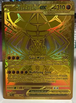 Pokemon TCG Mega Zygarde EX Hyper Rare Gold, NEAR MINT - FAST SHIPPING - Image 1