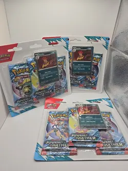 Pokemon Journey Together SV09 [Lot Of 6] 3x Scrafty & 3x Yanmega 3-Pack Blister - Image 2