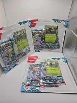 Pokemon Journey Together SV09 [Lot Of 6] 3x Scrafty & 3x Yanmega 3-Pack Blister - Image 3