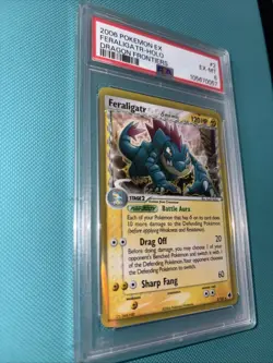 2006 Pokemon EX Feraligatr Holo Dragon Frontiers #2 PSA 6 - Image 2