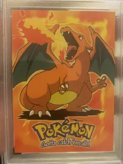 1999 Pokemon Topps Movie Edition Charizard #E6 PSA 9 - Image 2