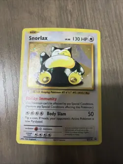 Pokemon TCG Snorlax XY179 Black Star Promo Holo (crease) - Image 1
