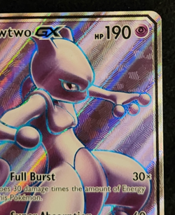 2017 Pokemon Shining Legends Mewtwo GX #72/73 Full Art EX-NM - Image 3