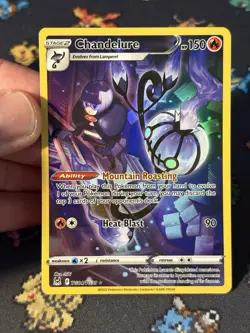 Pokemon Cards Chandelure TG04/TG30 Secret Rare Lost Origin - (NM) - Image 2