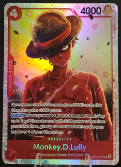 Monkey.D.Luffy OP12-015 SR - One Piece - Legacy of the Master (NM) - Image 1