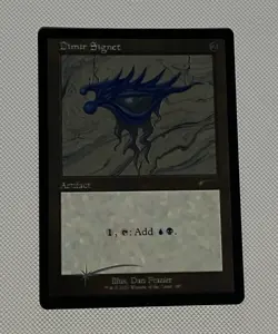 Dimir Signet Foil Etched Near Mint Unplayed NM MTG Secret Lair Dan Frazier - Image 1
