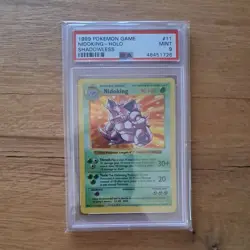 PSA 9 NIDOKING 11/102 Shadowless Edition Holo Rare Base Set 1999 - Pokemon Card - Image 1