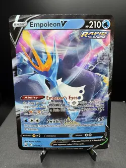 Pokemon TCG SWSH Battle Styles Empoleon V 040/163 Ultra Rare Holo NM - Image 1