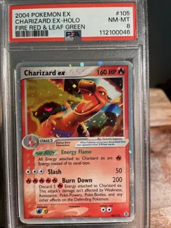 2004 Pokemon - PSA 8 - Charizard Ex - Fire Red & Leaf Green #105 - Image 1