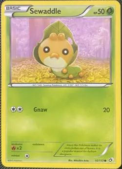 Sewaddle 10/113 Legendary Treasures Regular - Pokemon Card - Image 1