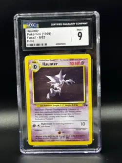 Haunter Pokemon Card 1999 Fossil - Holo 6/62 Cgc 9 - Image 1