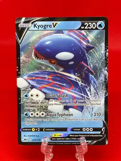 Pokemon TCG Kyogre V Crown Zenith 037/159 Holo Ultra Rare Card English NM - Image 1