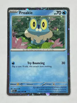 Pokemon TCG Froakie 05/197 Obsidian Flames Cosmos Holo Promo Card English 2024 - Image 1