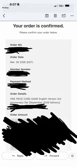 One Piece Card Game English Version 3rd Anniversary Set Presale Order Confirmed✅ - Image 2