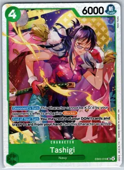 Tashigi Extra Booster: One Piece Heroines Edition EB03-018 NM OP Card SR - Image 1