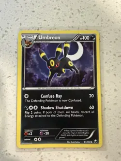 Umbreon 61/108 - 2012 Dark Explorers Non-Holo (LP) Pokemon TCG - Image 1